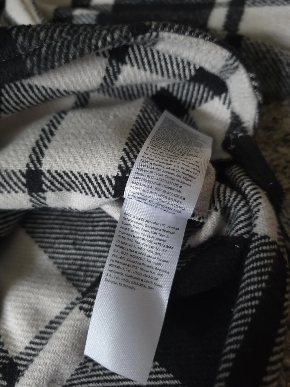 Old Navy Black & White Plaid Button-Up Shacket Jacket YXL (14-16)